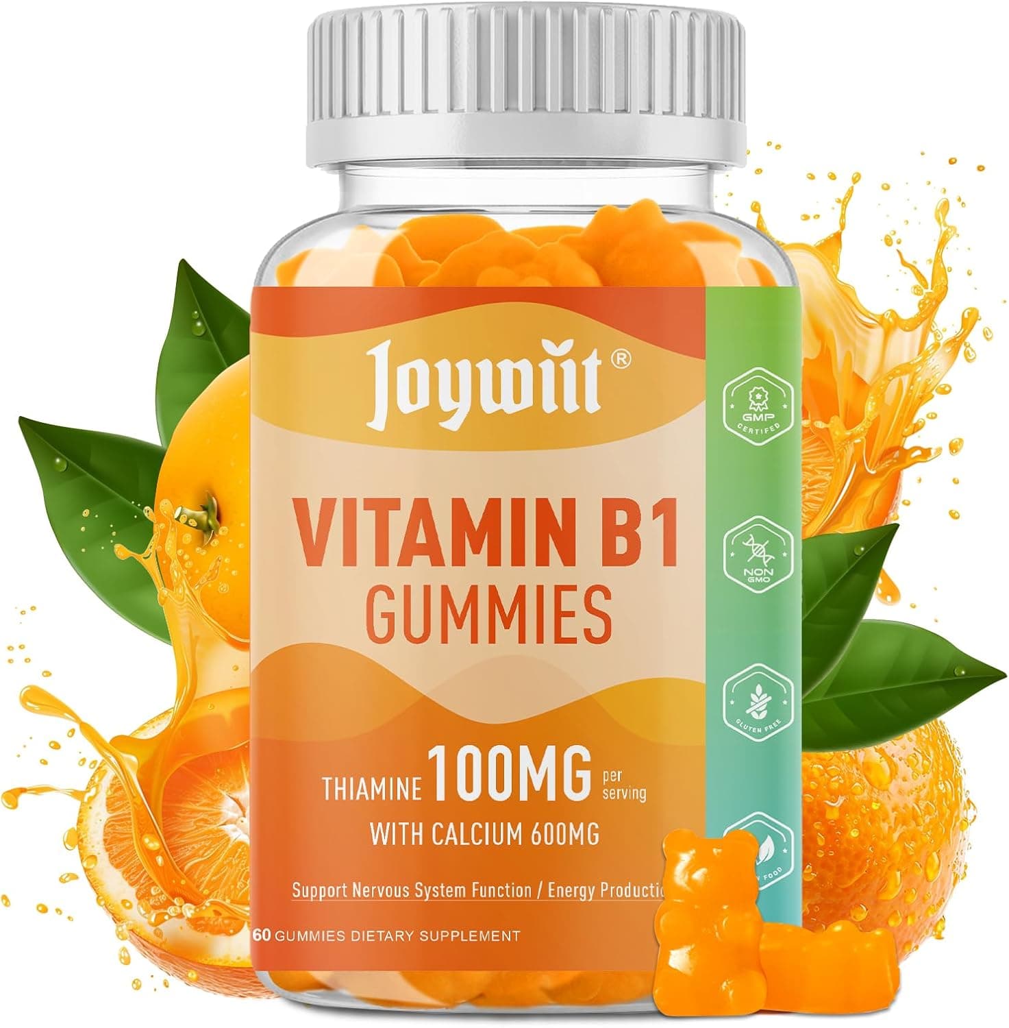 Vitamin B1 Gummies 100mg for Adults & Kids