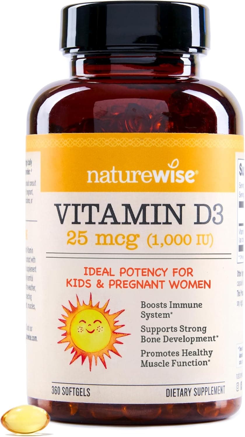 NatureWise Vitamin D3 1000iu (25 mcg) 1-Year Supply for Immune…