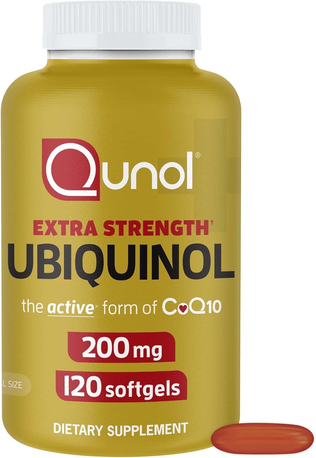 Qunol Ubiquinol 200mg, Extra Strength, Powerful Antioxidant…