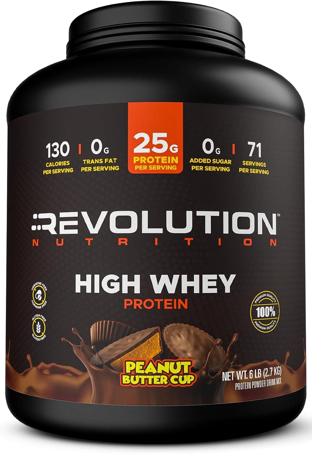 Revolution Nutrition, High Whey, Protein Powder 6LB, Whey…