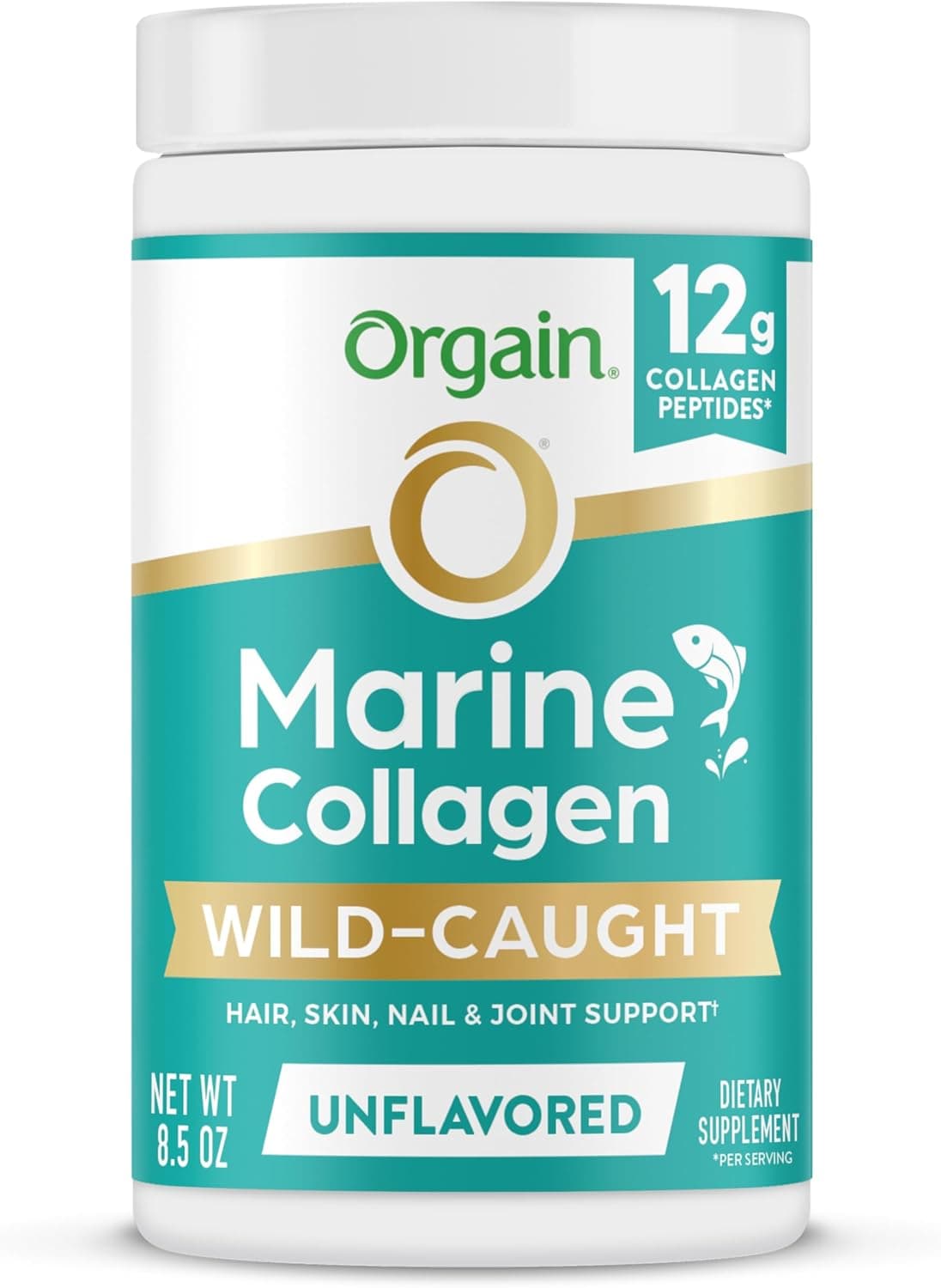 Orgain Wild-Caught Marine Collagen Peptides Powder for Women…