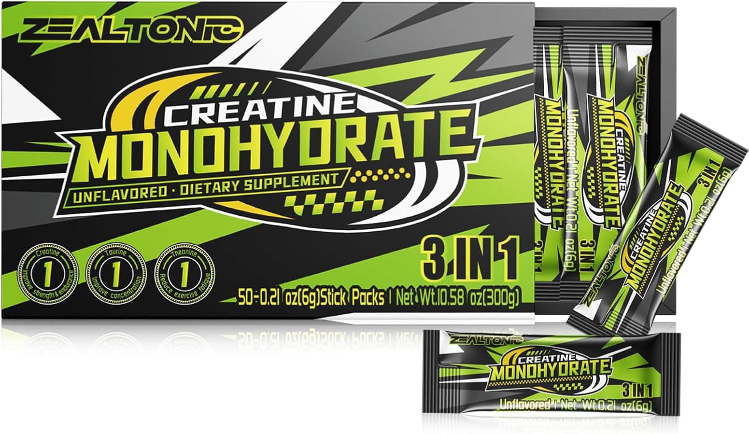 5000mg 99.9% Micronized Creatine Monohydrate Powder Stick…