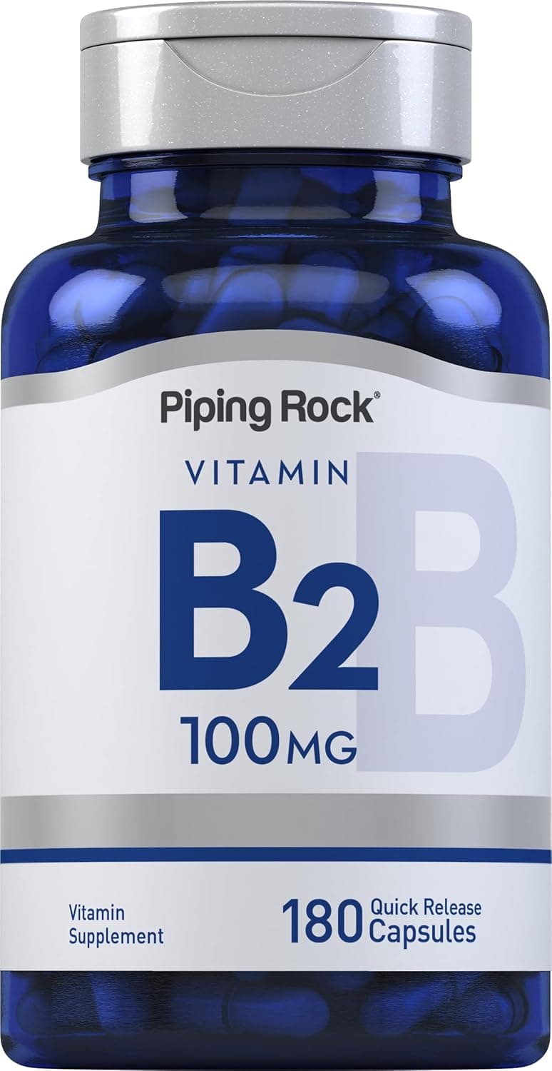 Piping Rock Vitamin B2 100mg | 180 Capsules | Riboflavin…