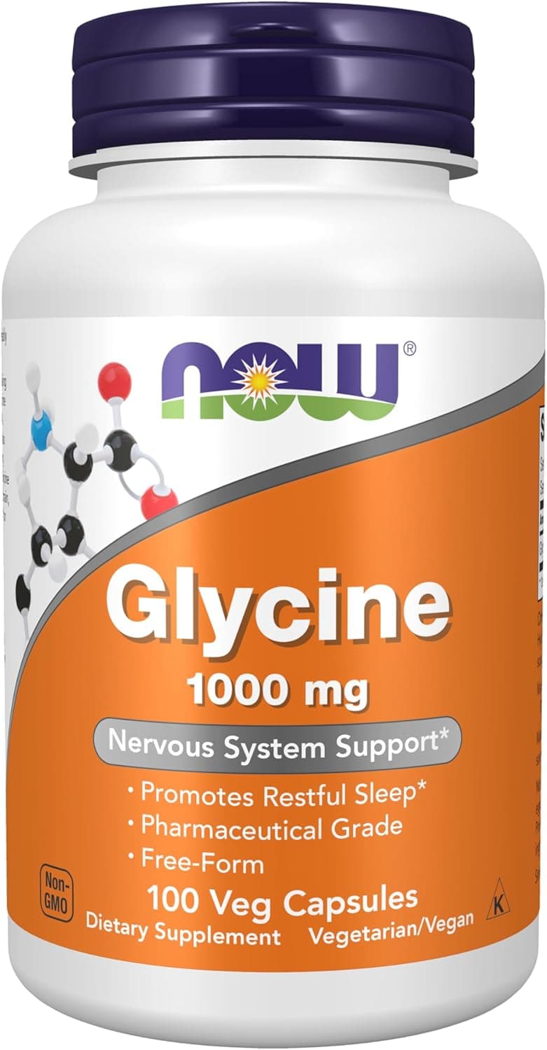 NOW Foods Supplements, Glycine 1,000 mg Free-Form…