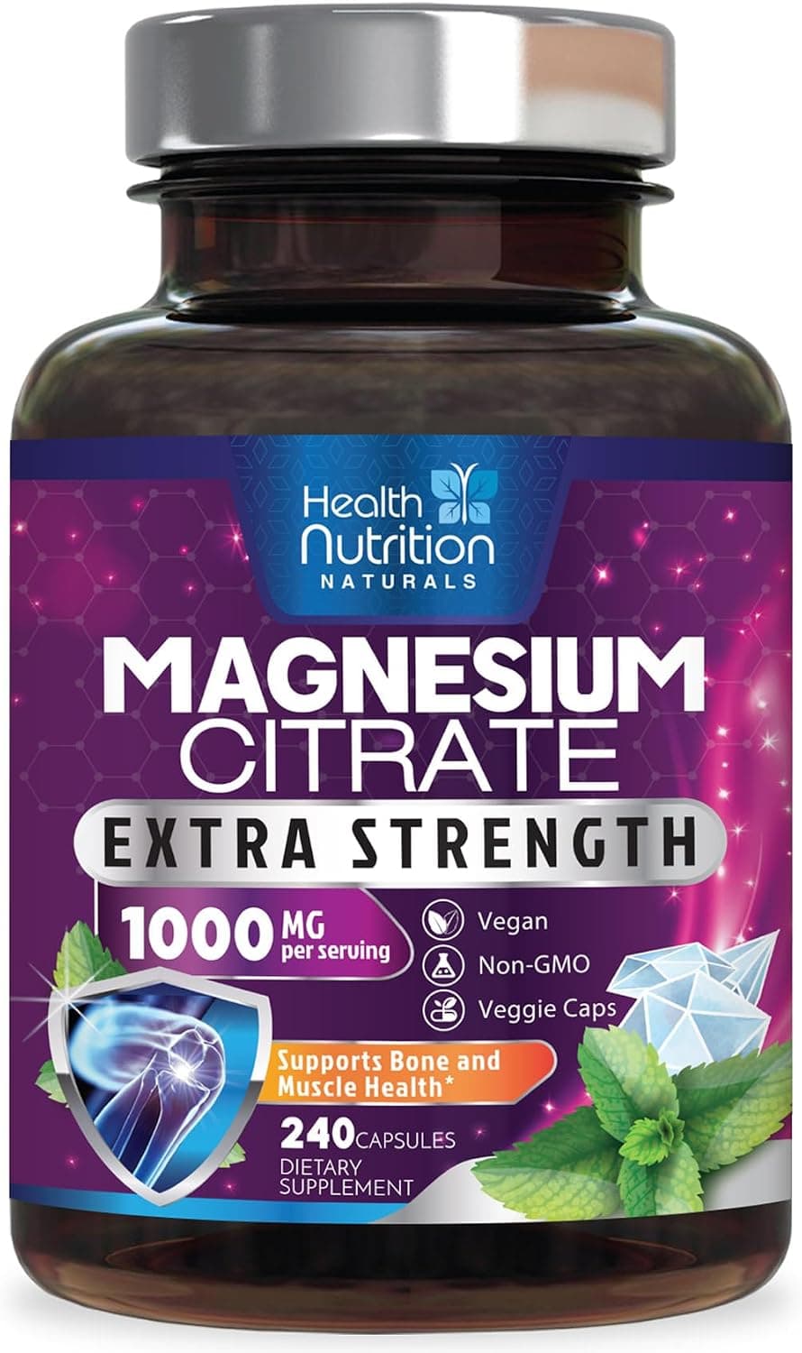 Magnesium Citrate 1000mg Per Serving - Max Absorption…
