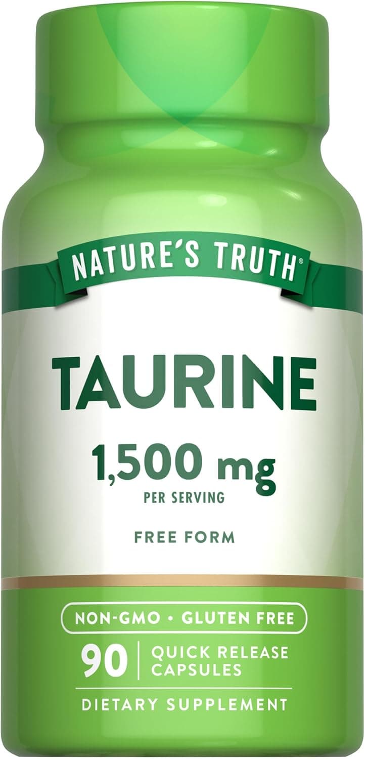 Nature's Truth Taurine Supplement | 1500mg | 90 Capsules…