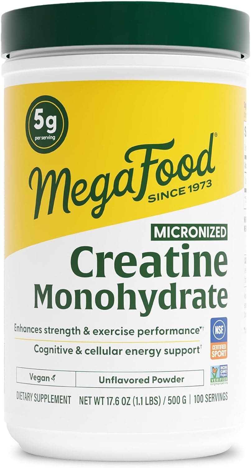 MegaFood Micronized Creatine Monohydrate Powder - Unflavored…