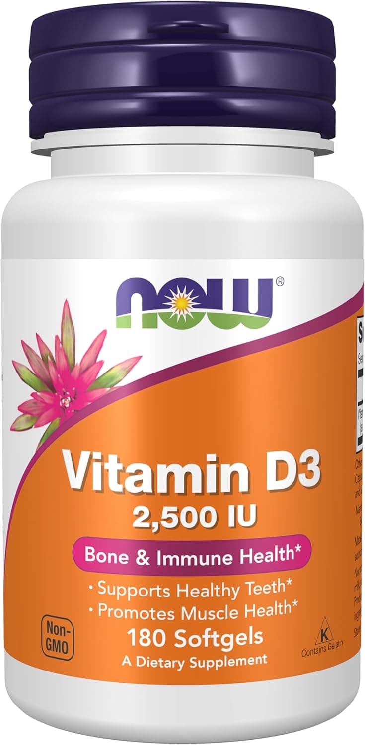 Now Supplements, Vitamin D3, 2,500 IU, Bone & Immune Health*…