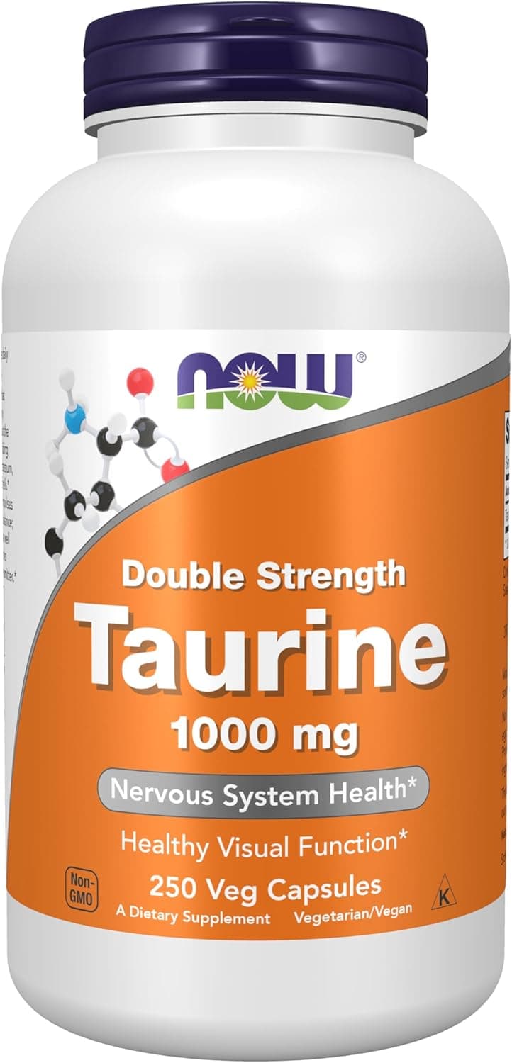 NOW Foods Supplements, Taurine 1,000 mg, Double Strength…