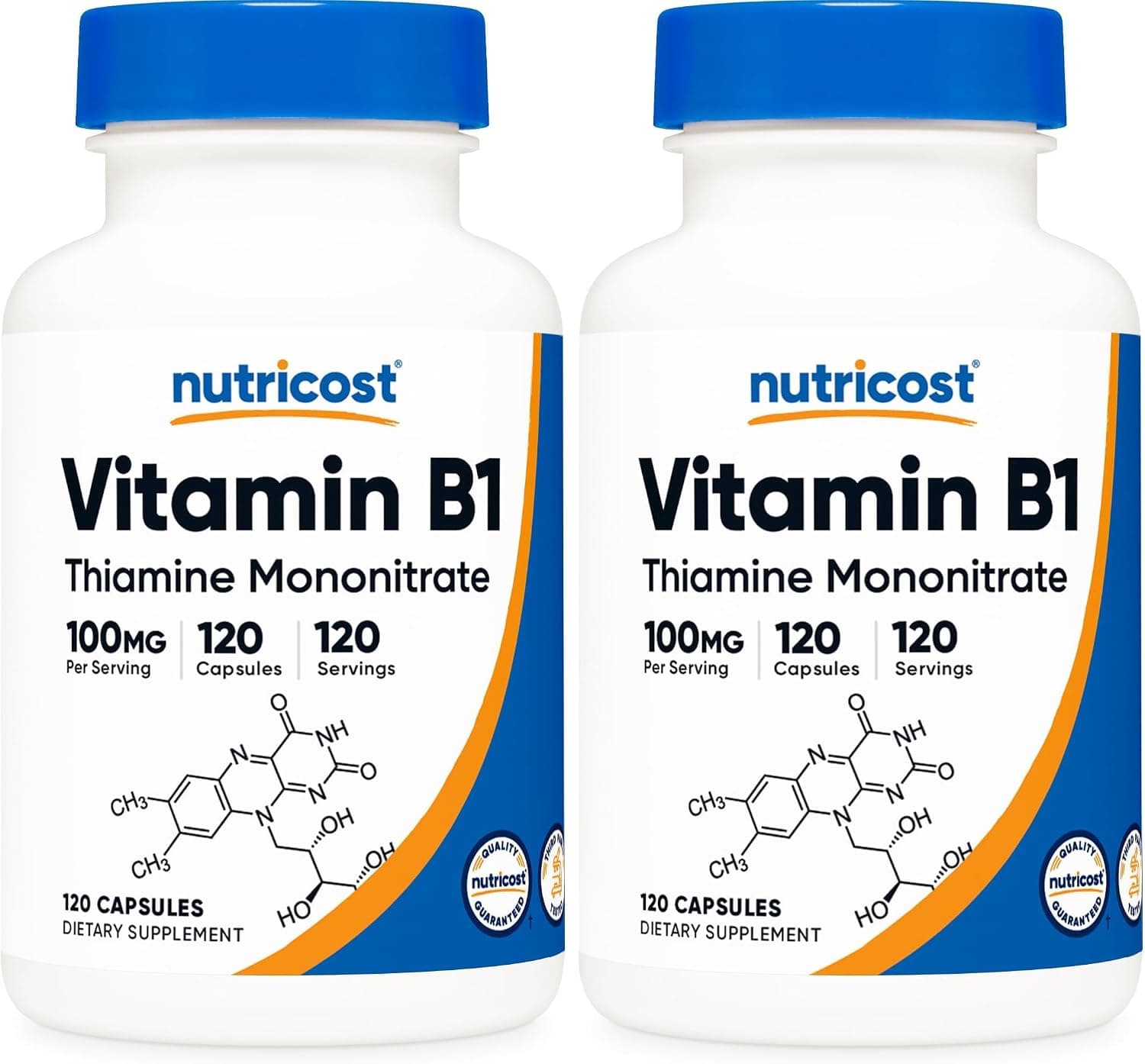 Nutricost Vitamin B1 (Thiamine) 100mg