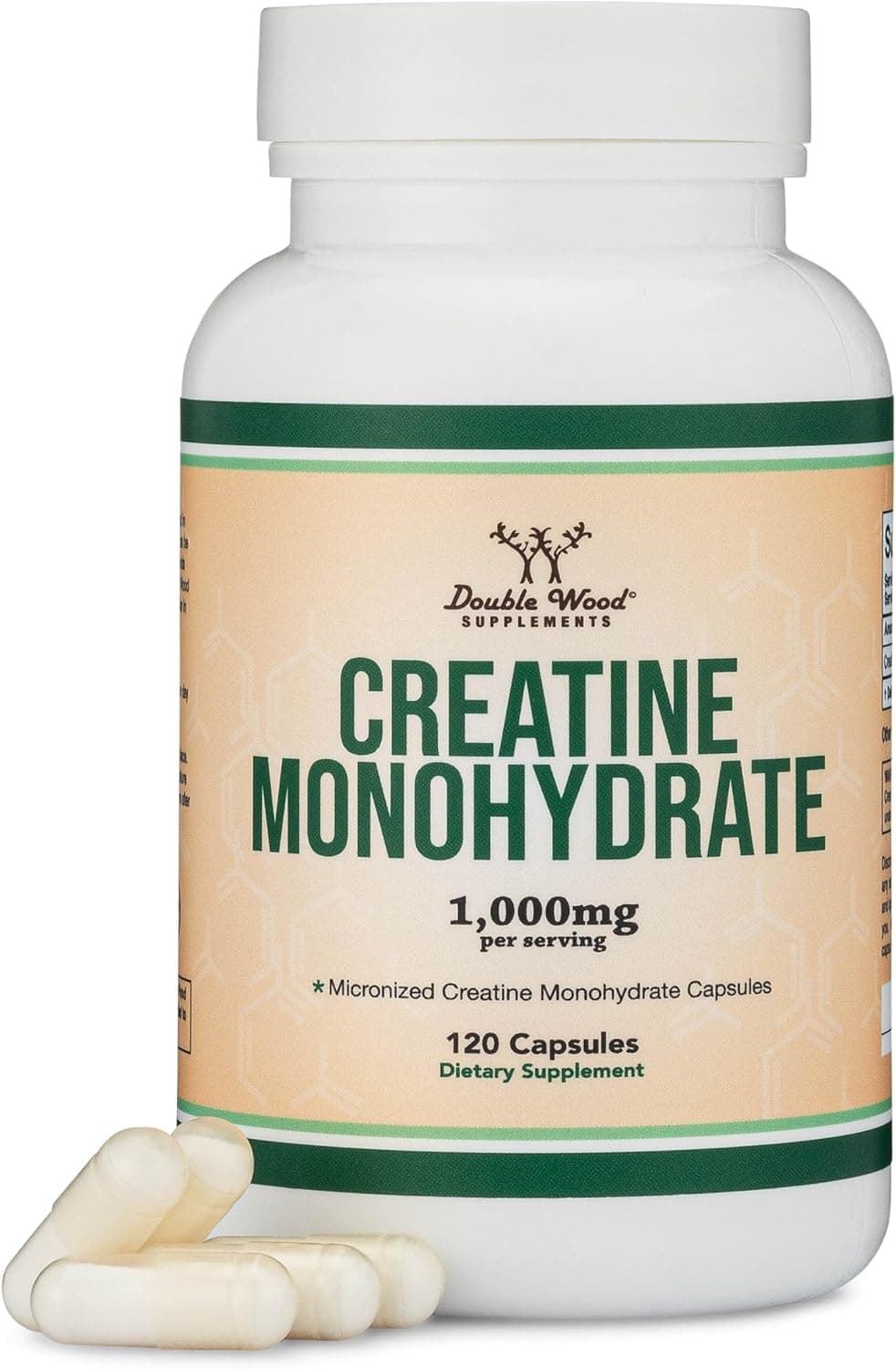 Creatine Monohydrate Capsules - 1g per Serving