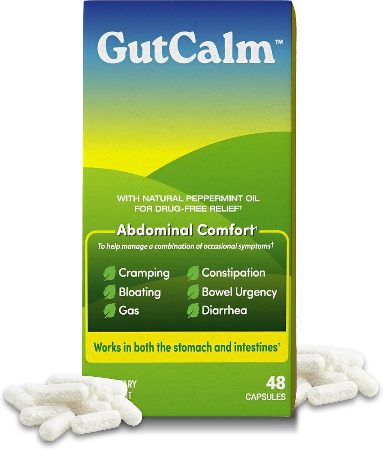 GutCalm IBS Relief Peppermint Oil Capsules