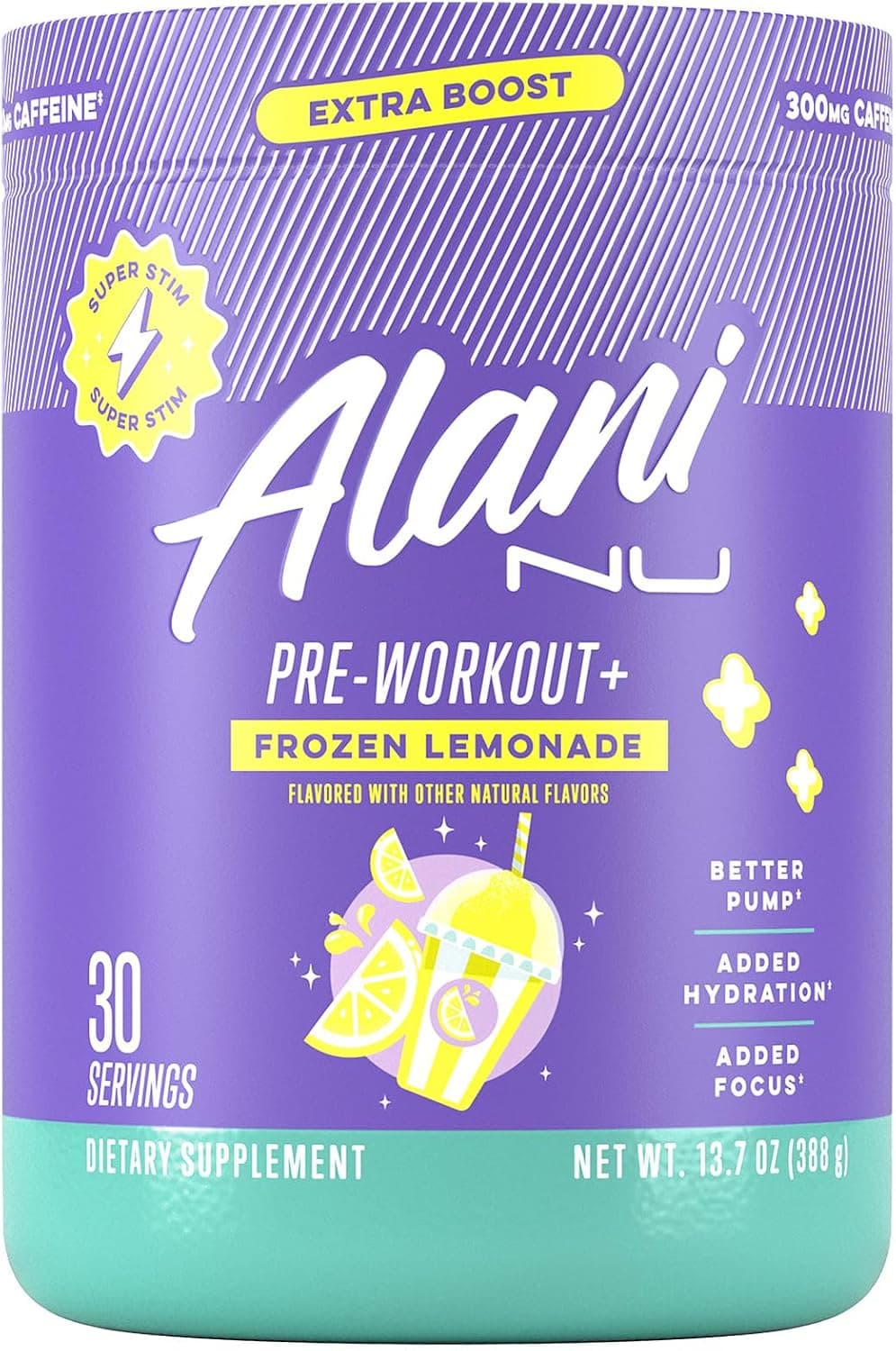 Alani Nu Pre Workout+ Powder Frozen Lemonade