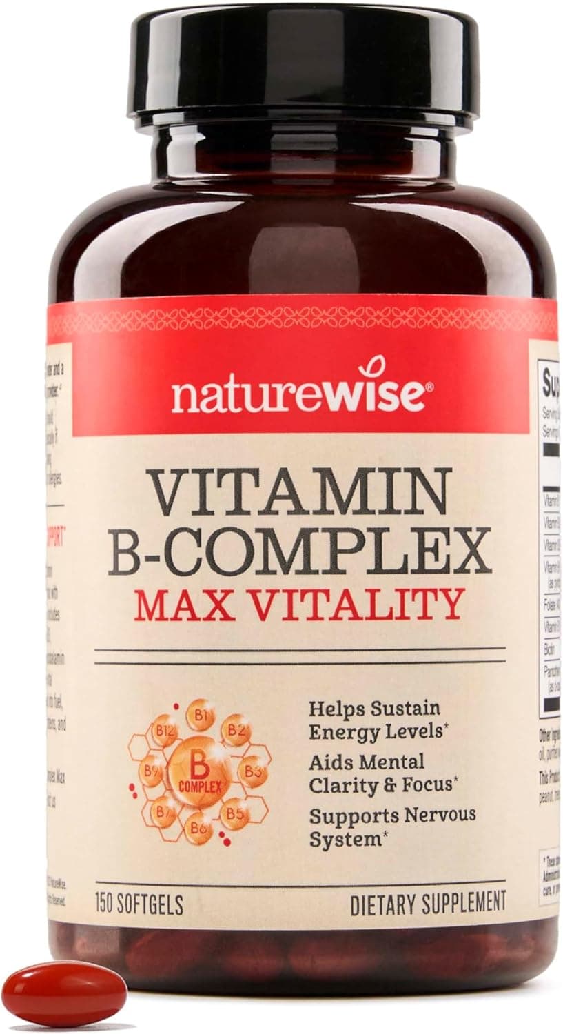 NatureWise Vitamin B Complex for Women and Men - with Folic…