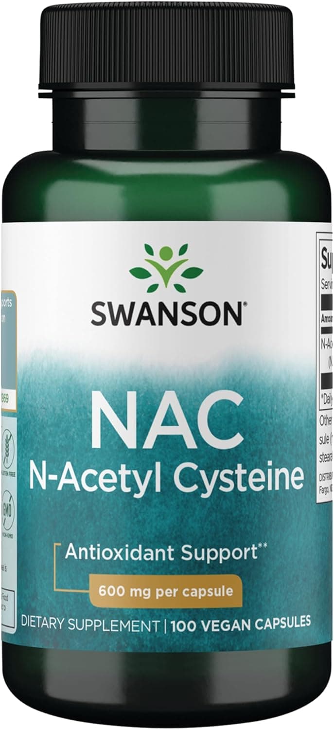 Swanson NAC N-Acetyl Cysteine Liver Health and Antioxidant…
