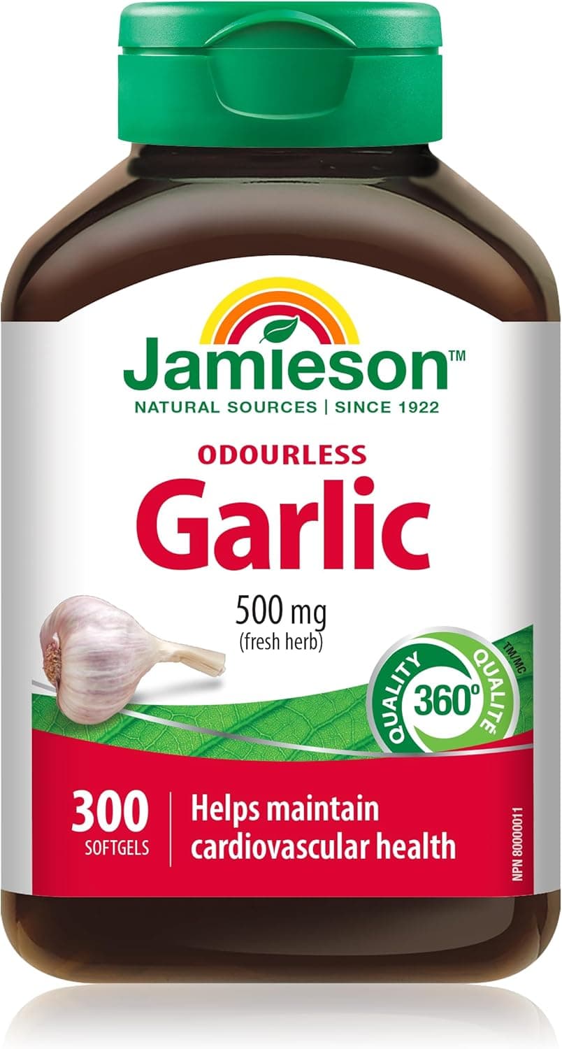 Jamieson Odourless Garlic 500mg 300 Softgels