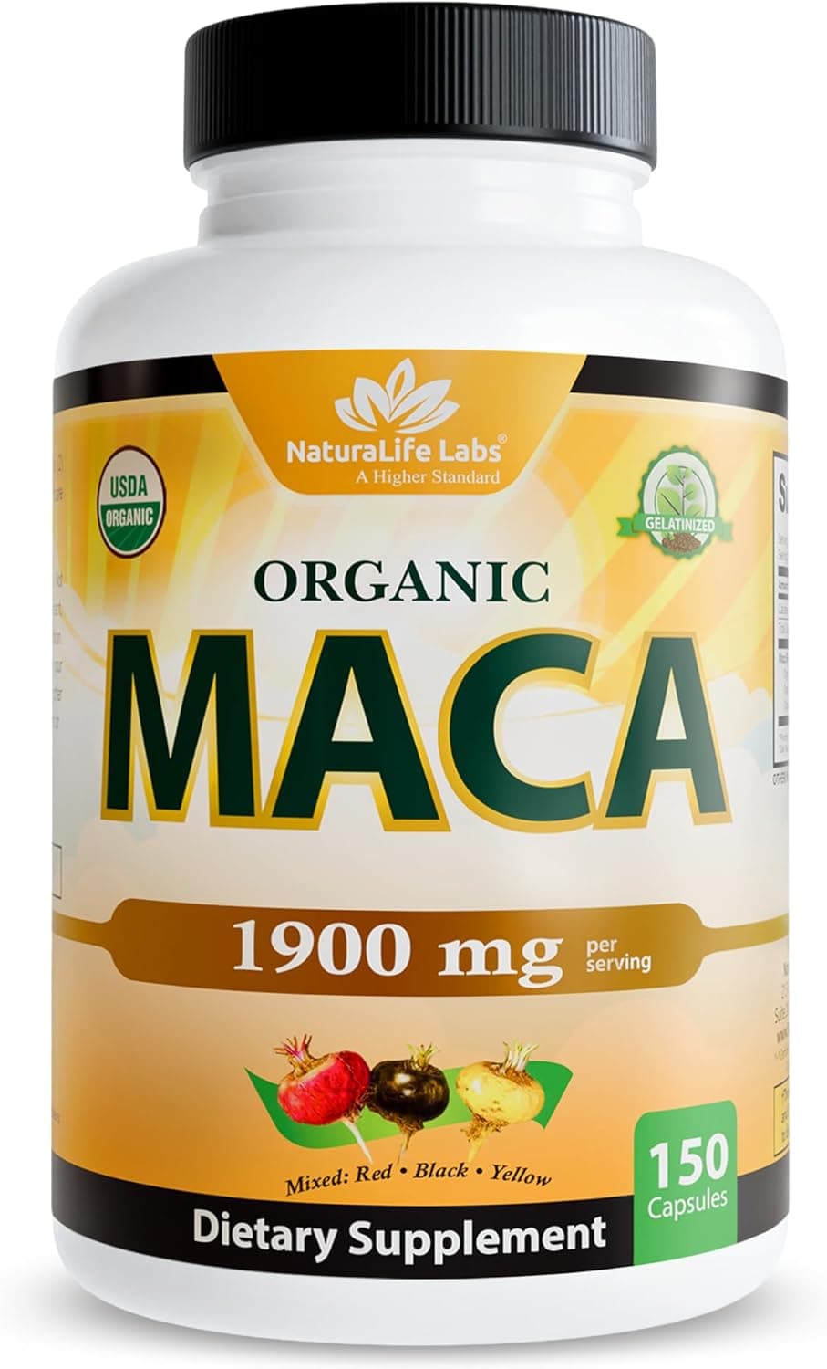 NaturaLife Labs Organic Maca Root – Black