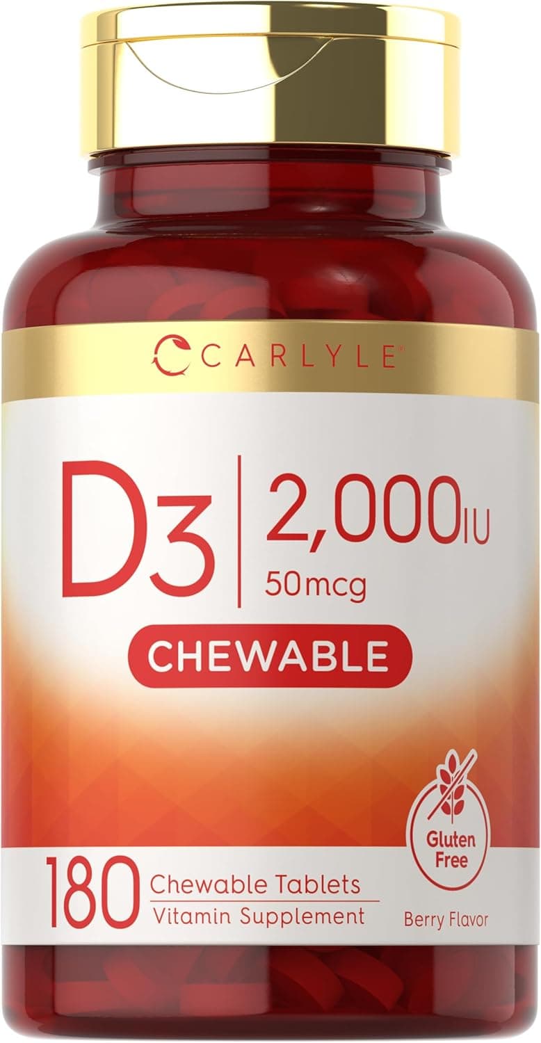 Carlyle Chewable Vitamin D3 2000 IU (50mcg) | 180 Chewable…