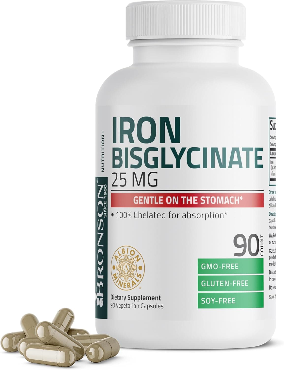 Bronson Iron Bisglycinate 25 mg