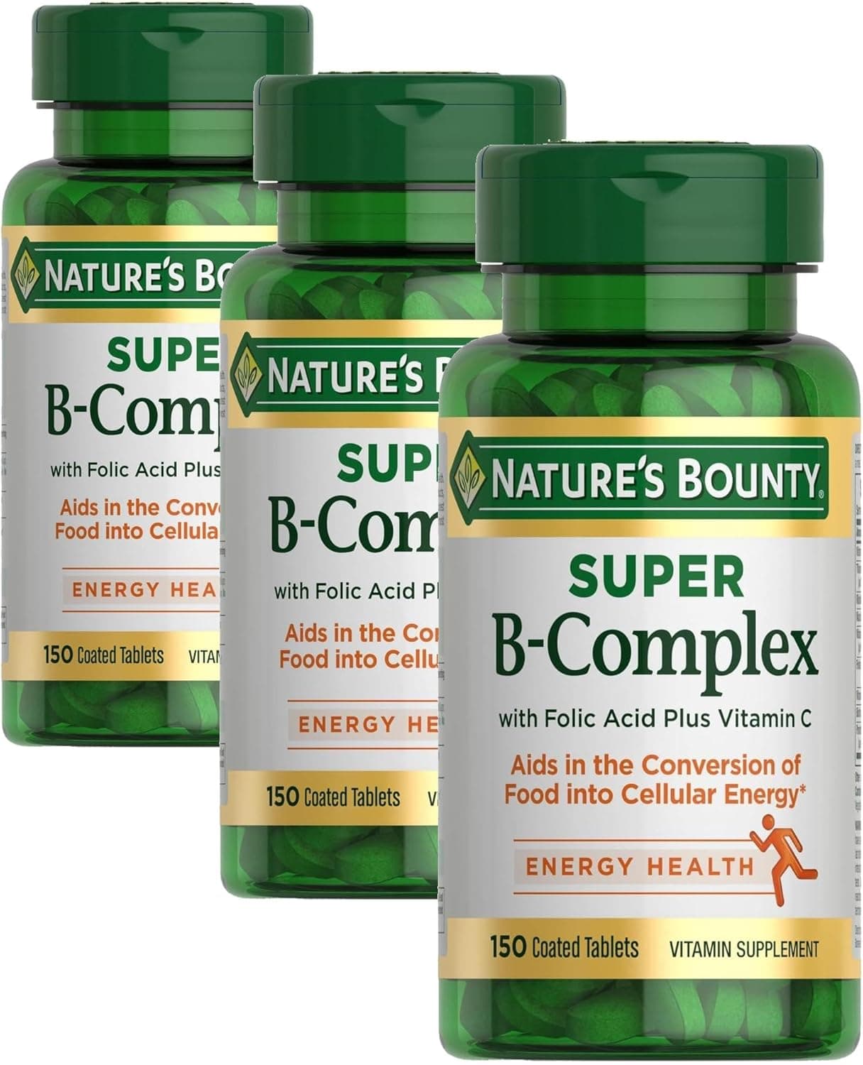 Nature's Bounty Super B Complex Vitamins with Vitamin C…