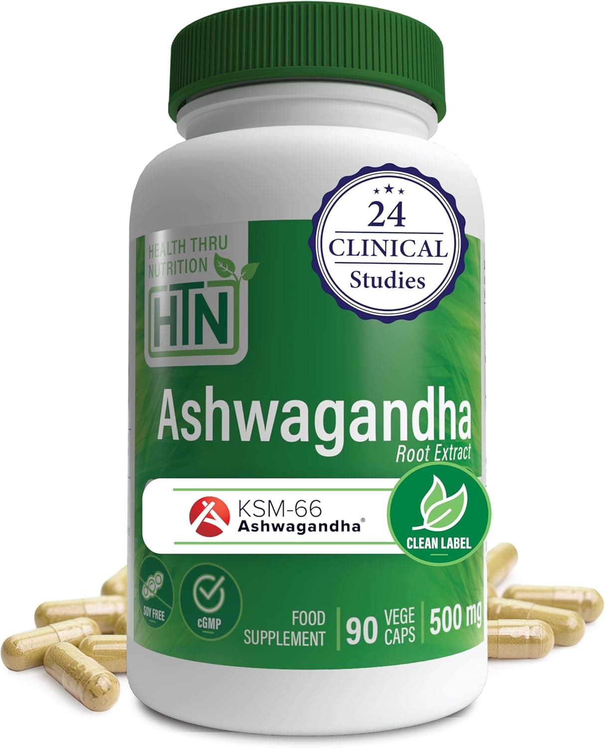 Health Thru Nutrition Ashwagandha 500mg KSM­66® 90 Capsules…