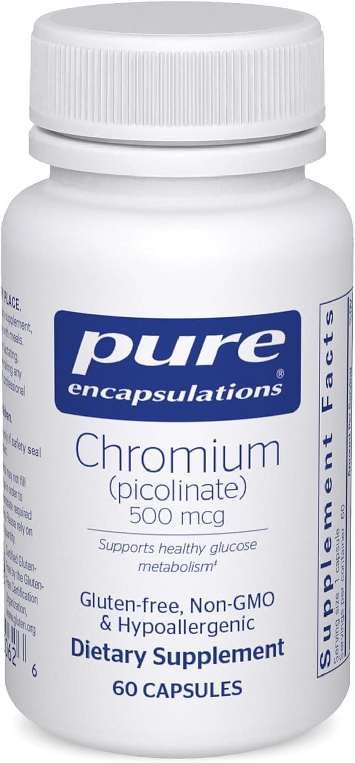 Pure Encapsulations Chromium (Picolinate) 500 mcg - for Lipid…
