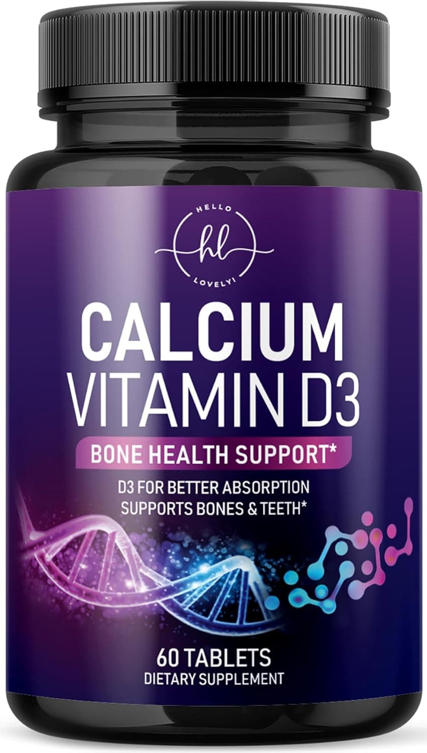 Calcium 1200 mg per Serving with Vitamin D3 - Bone Health…