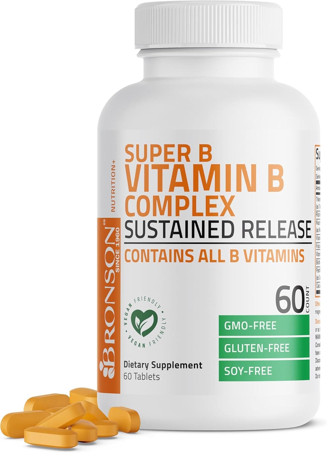 Bronson Super B Vitamin B Complex Sustained Slow Release…