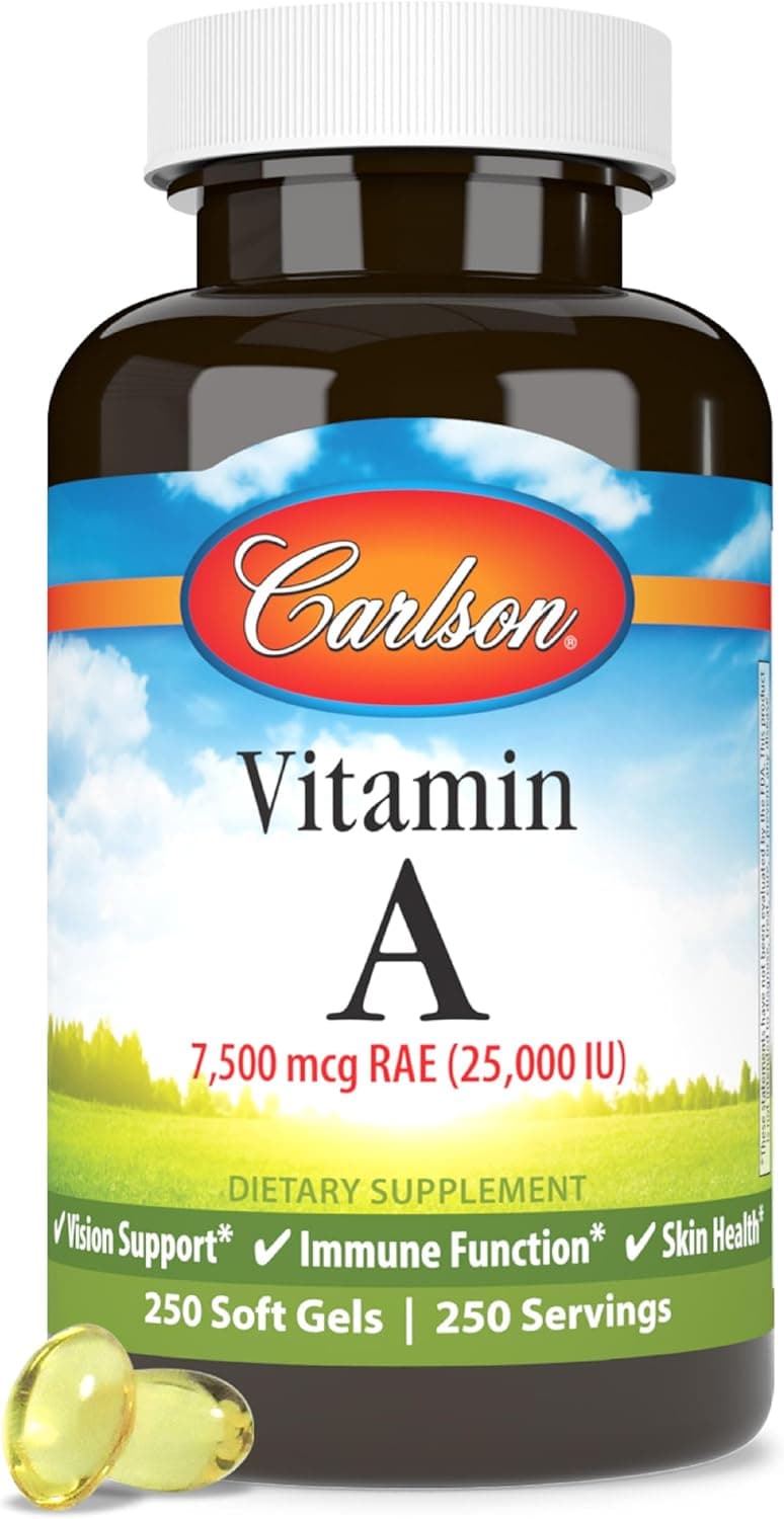 Carlson Vitamin A 25000 IU (7500 mcg RAE)