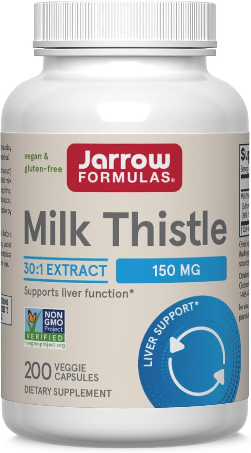 Jarrow Formulas Milk Thistle Supplement 150 mg. 30:1 Milk…