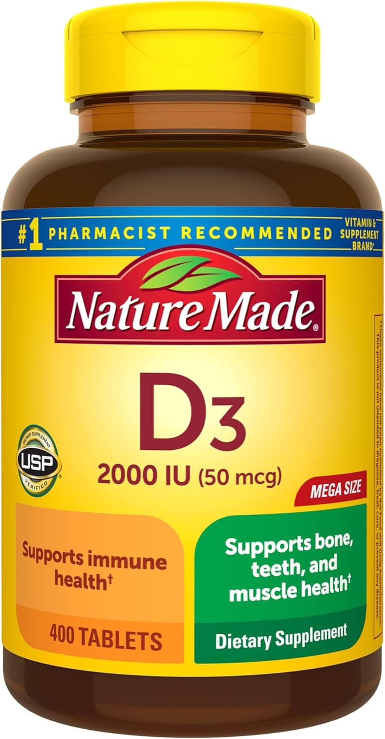 Nature Made Vitamin D3 2000 IU (50 mcg)
