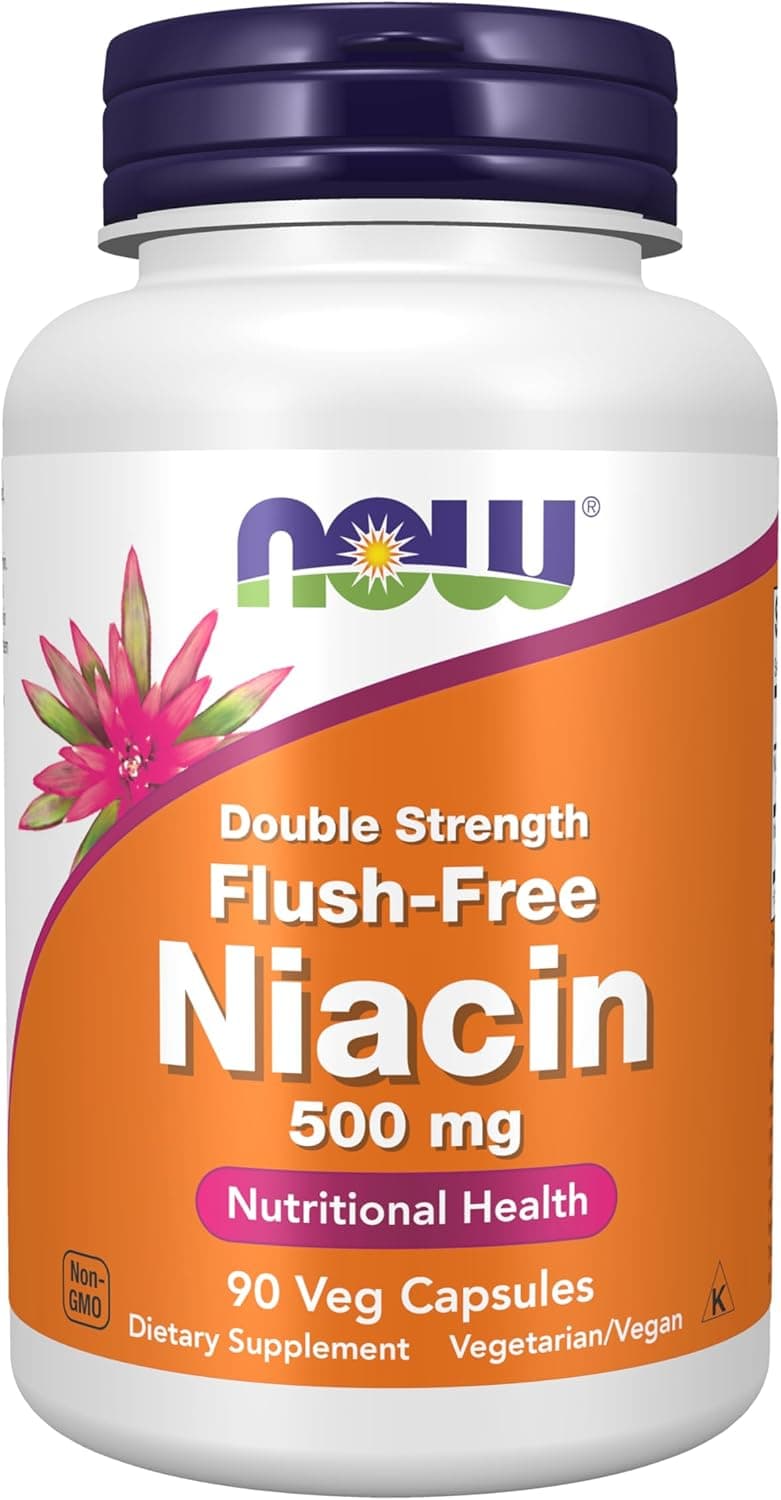 NOW Foods Supplements, Niacin (Vitamin B-3) 500 mg…