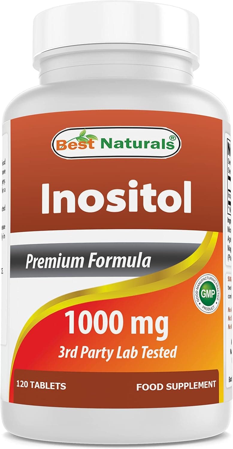 Best Naturals Inositol 1000mg 120 Tablets - Also Called…