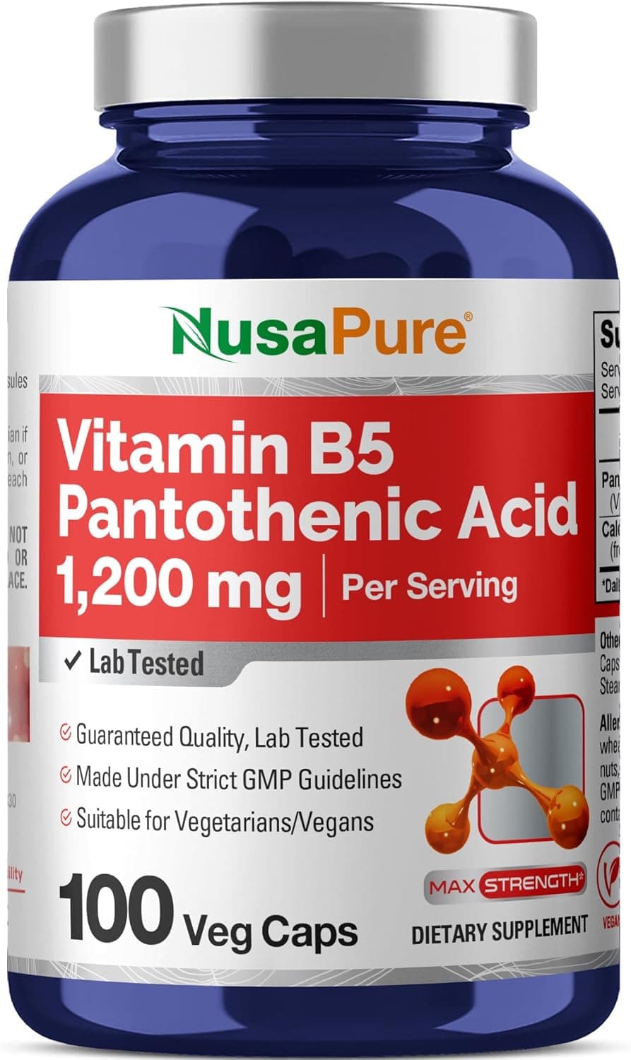 NusaPure Vitamin B5 Pantothenic Acid 1