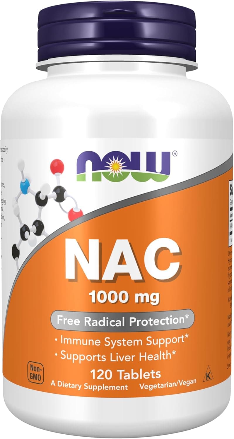 NOW Foods Supplements, NAC (N-Acetyl-Cysteine) 1,000 mg, Free…