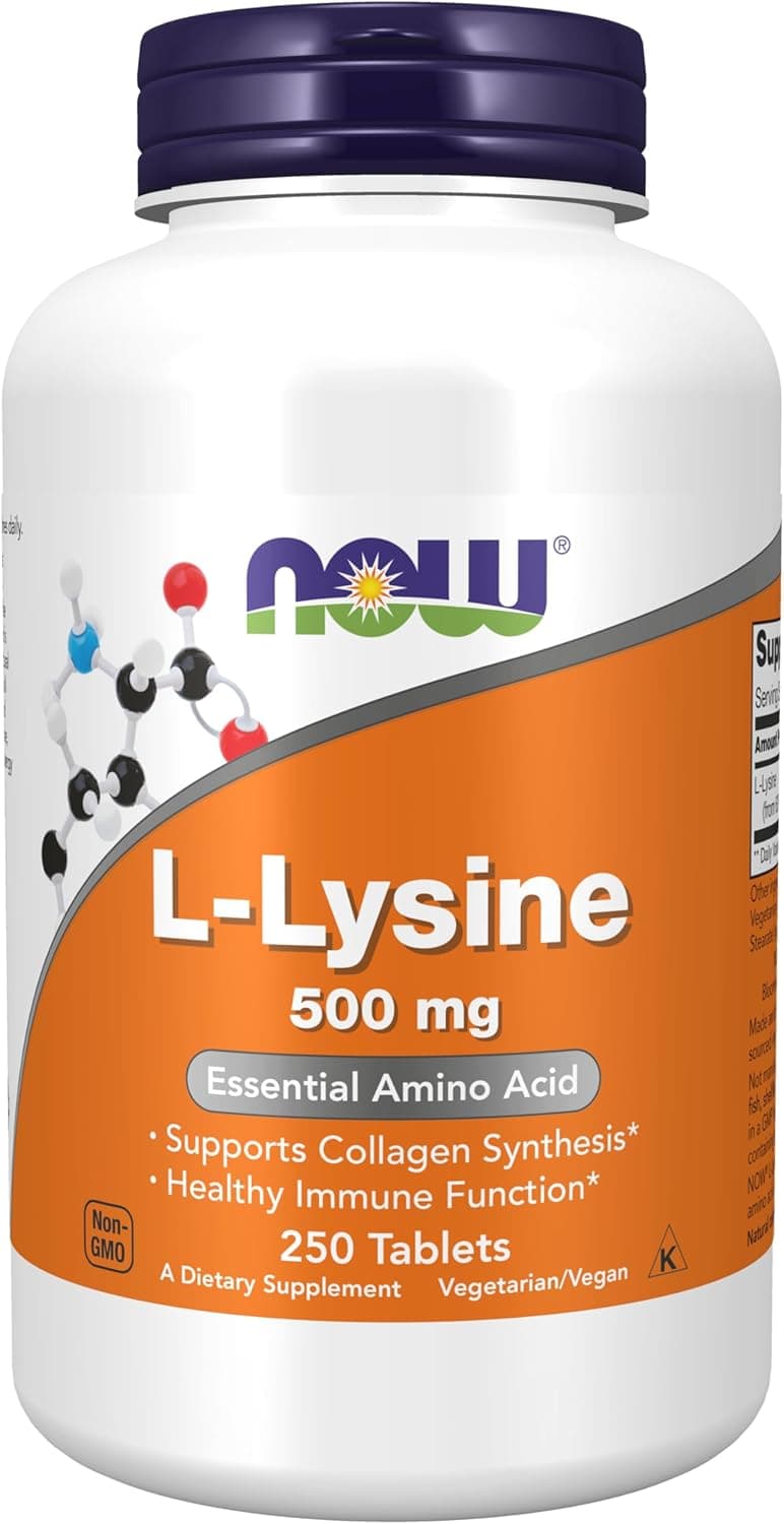 NOW Supplements, L-Lysine (L-Lysine Hydrochloride) 500 mg…