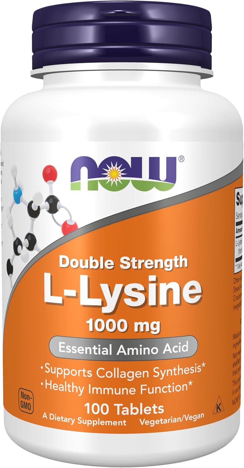 NOW Foods Supplements, (L-Lysine Hydrochloride) 1,000 mg…