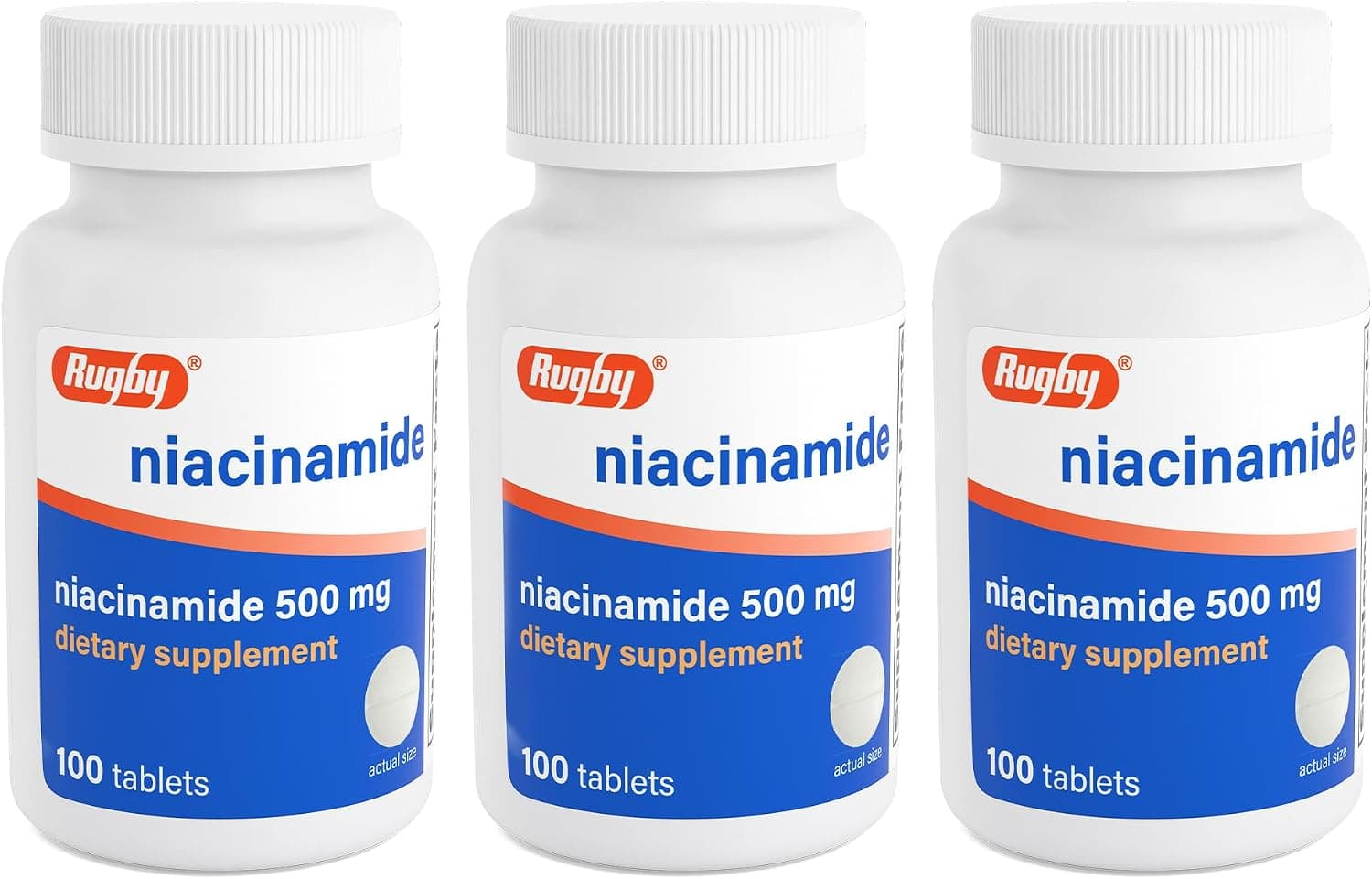Rugby Niacinamide 500 mg Tablets