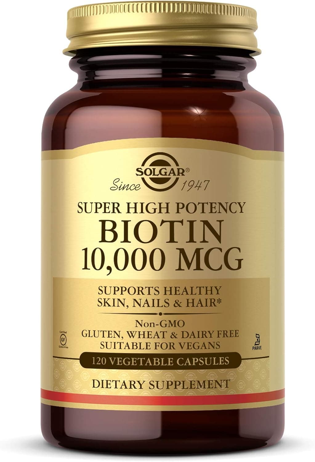 Solgar Biotin 10000 mcg Vegetable Capsules Energy Metabolism…