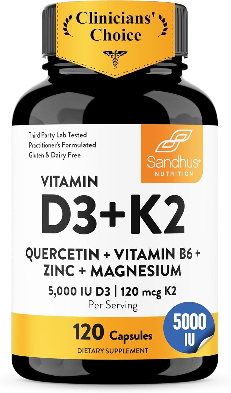 Sandhu's Vitamin D3 K2 Magnesium 5000 IU