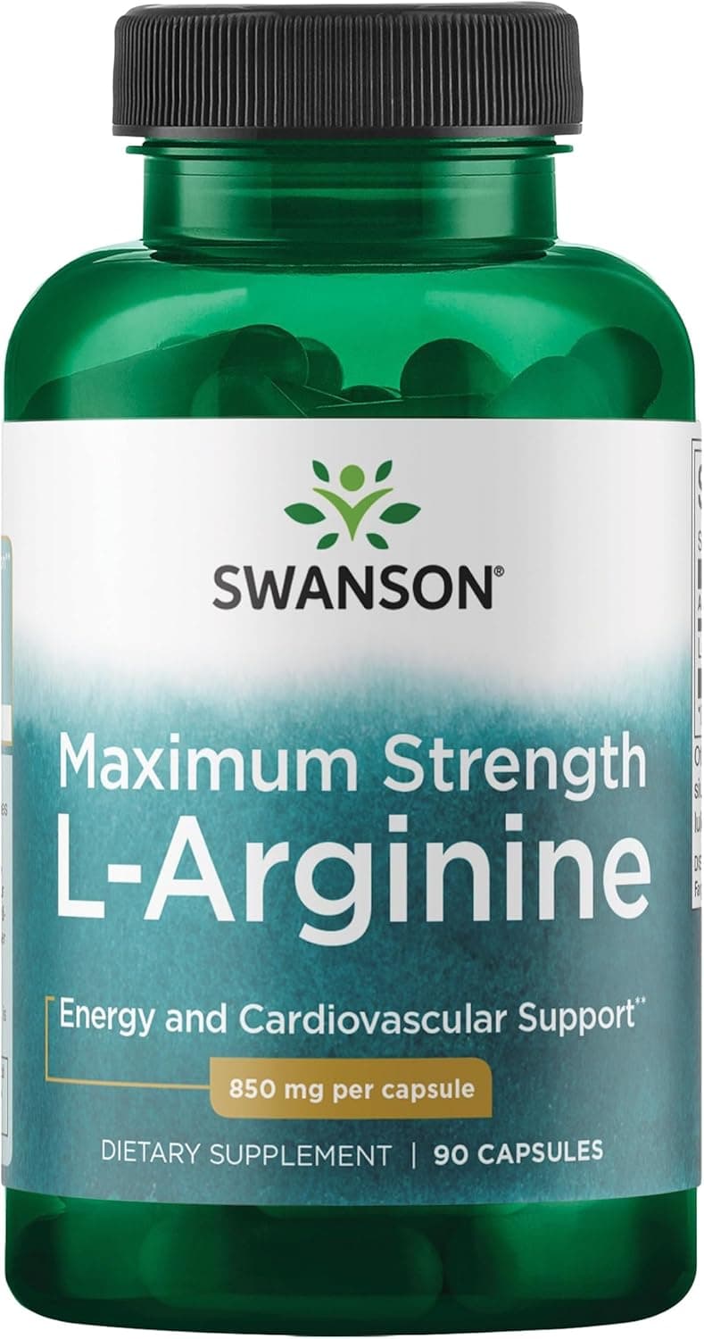 Swanson Amino Acid Super-Strength L-Arginine 850 Milligrams 90…