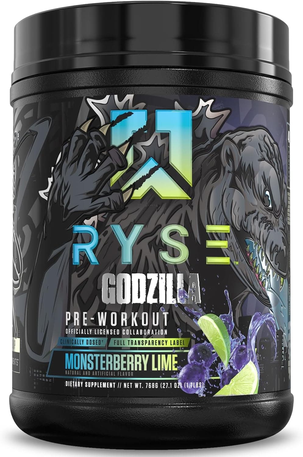 RYSE Godzilla X Noel Deyzel Pre Workout Powder - Monsterberry…