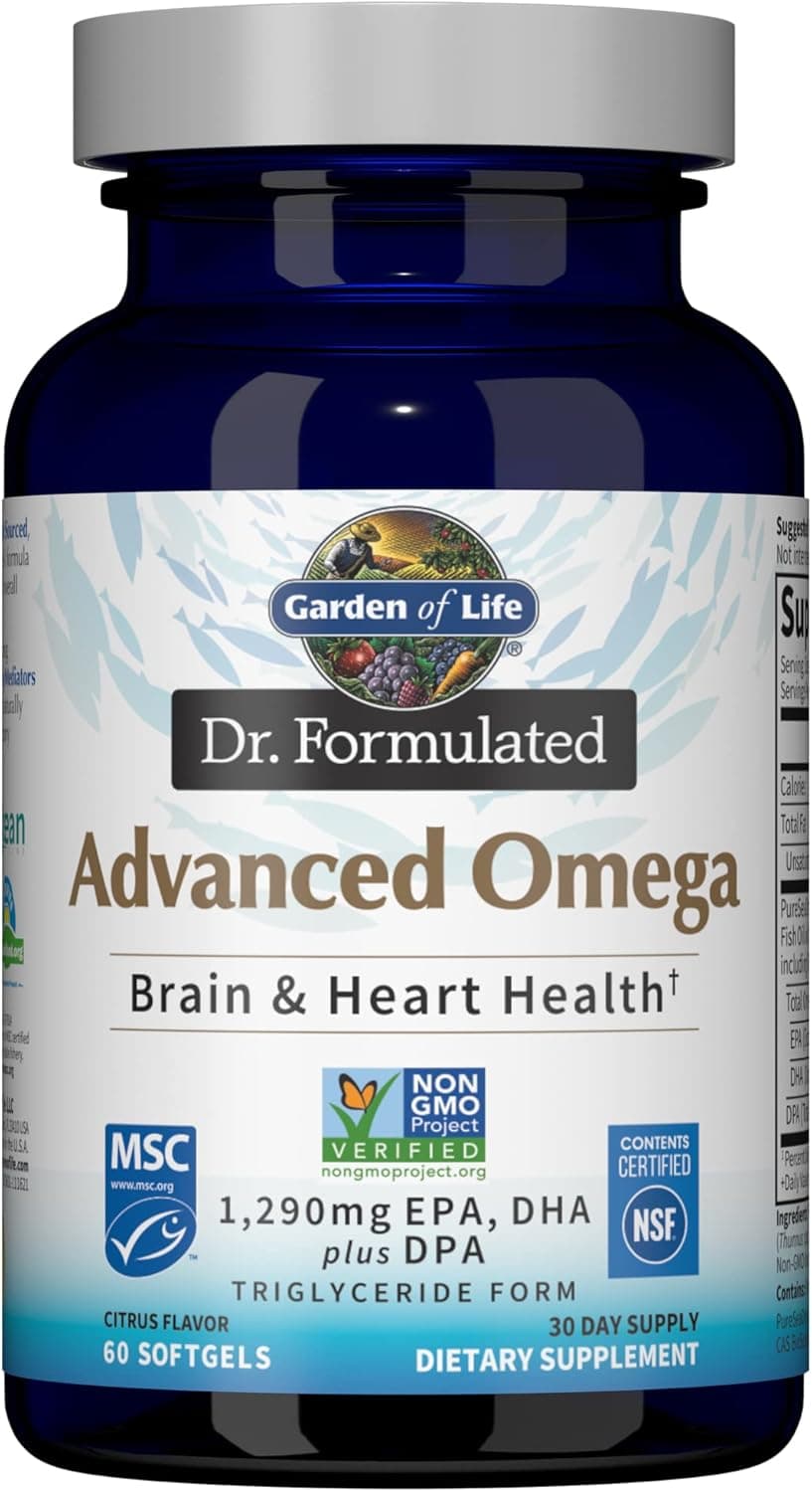 Garden of Life Dr. Formulated Advanced Omega Fish Oil - Lemon