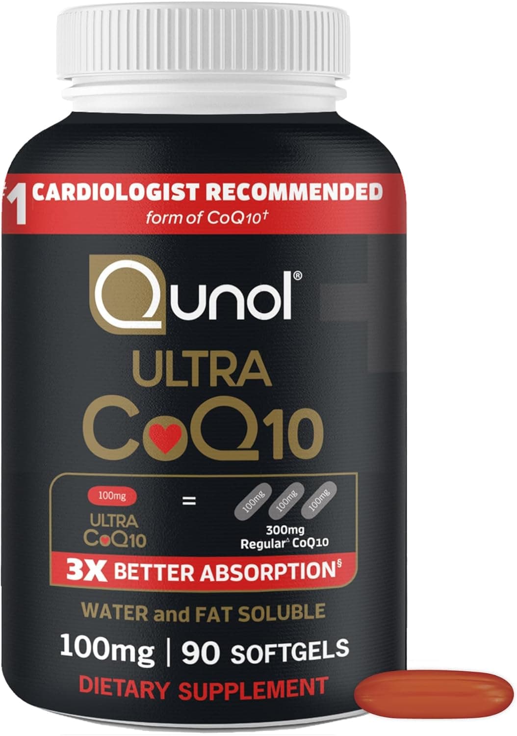 Qunol Ultra CoQ10 100mg Softgels- 3x Better Absorption