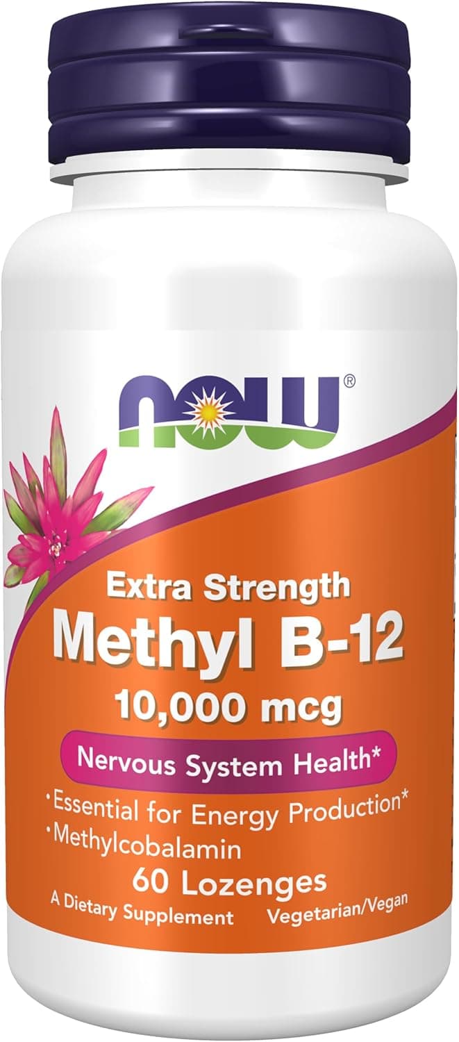 Supplements, Methyl B-12 (Methylcobalamin) 10,000 mcg, Nervous…