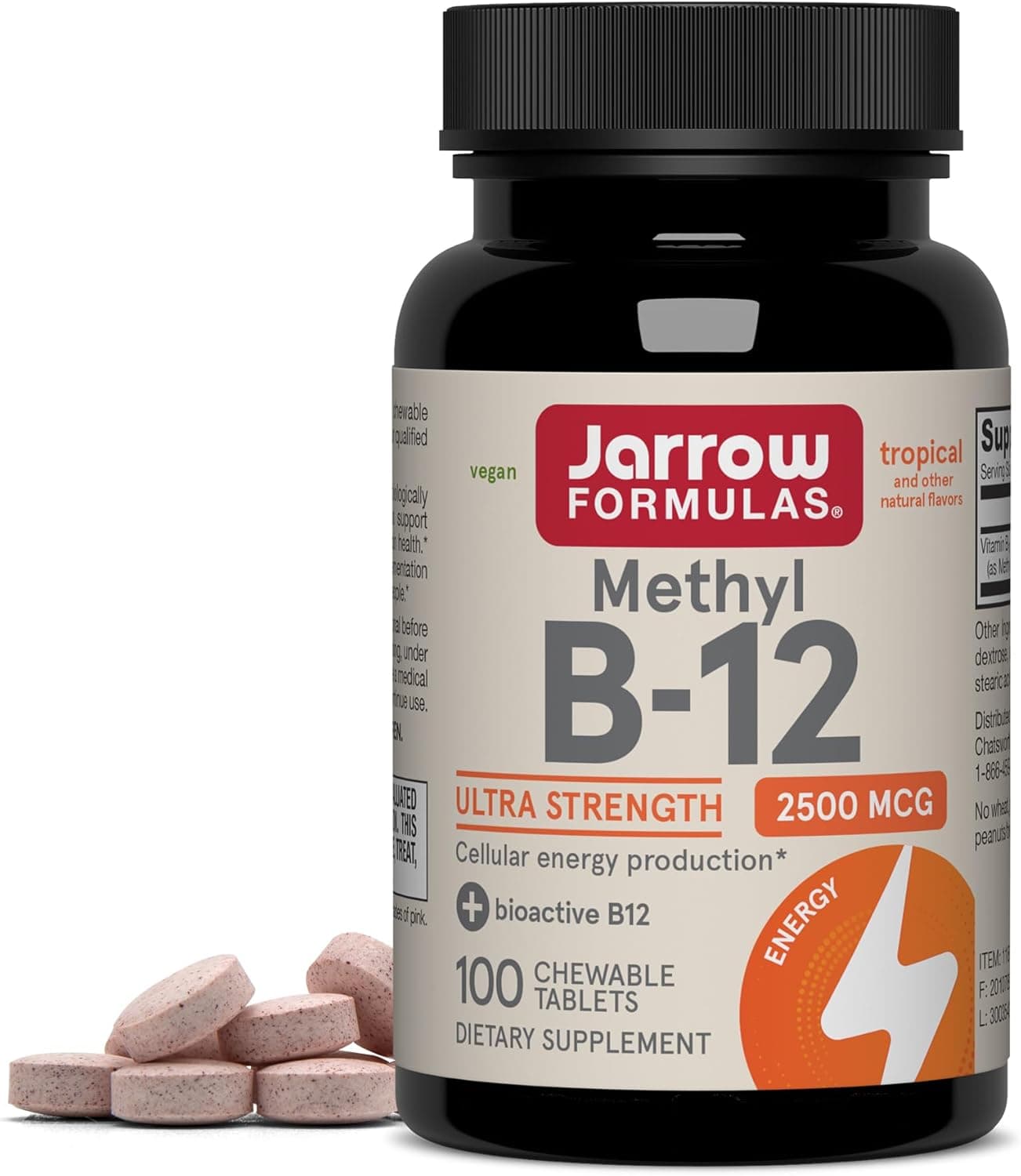 Jarrow Formulas Methyl Vitamin B12 2500 mcg