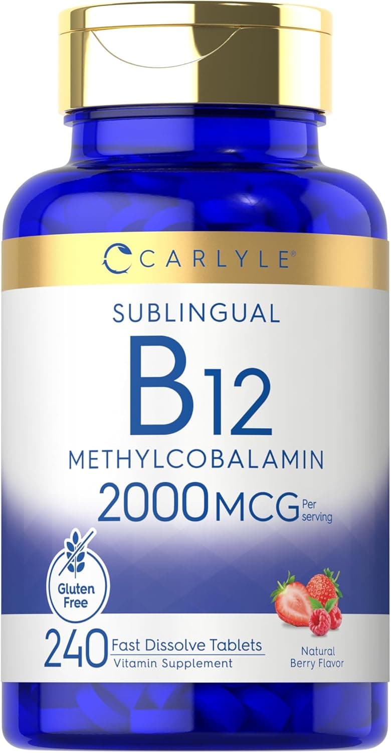 Carlyle B12 Vitamin 2000 mcg | 240 Fast Dissolve Tablets…