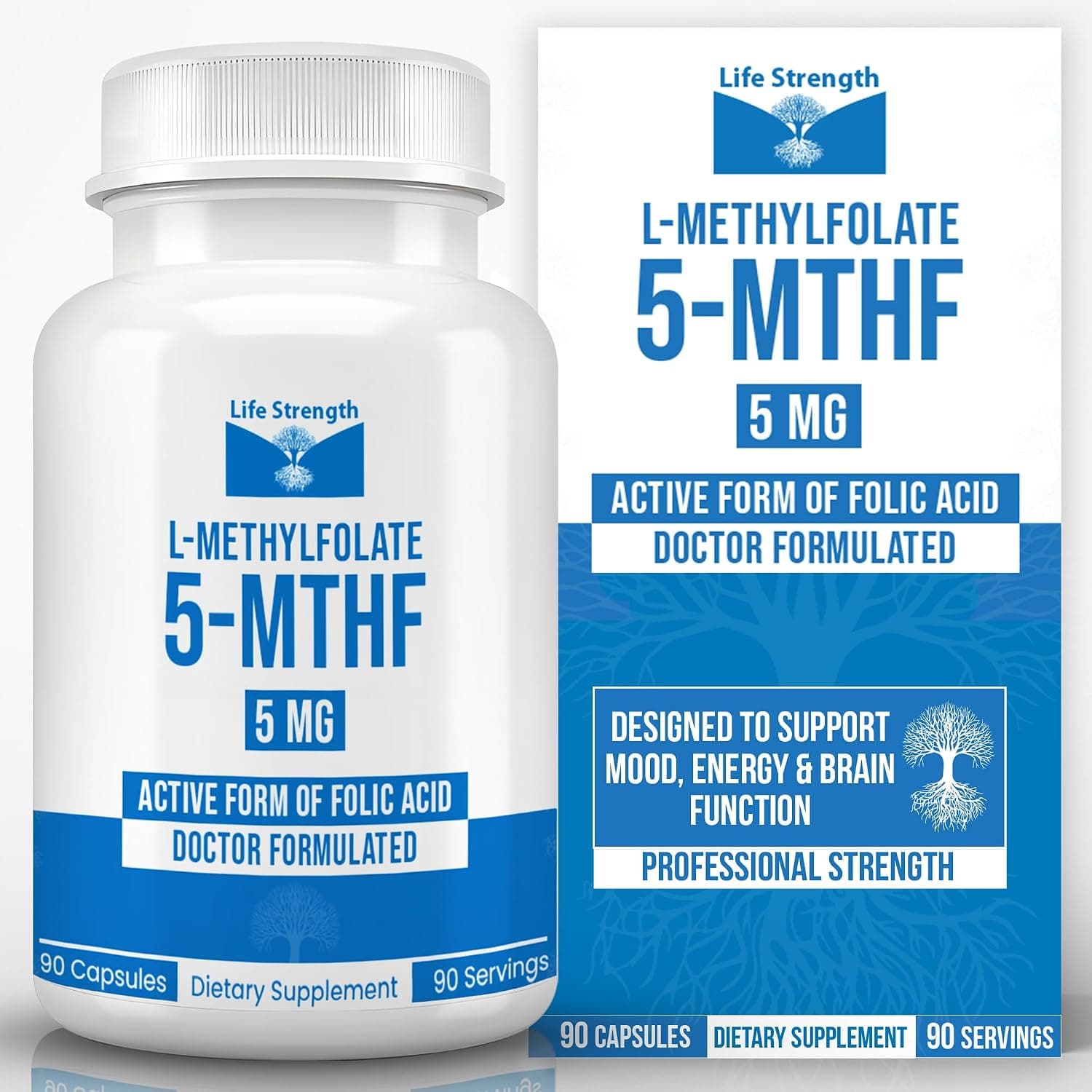 L Methylfolate 5mg | 90 Capsules | Optimized & Highly…