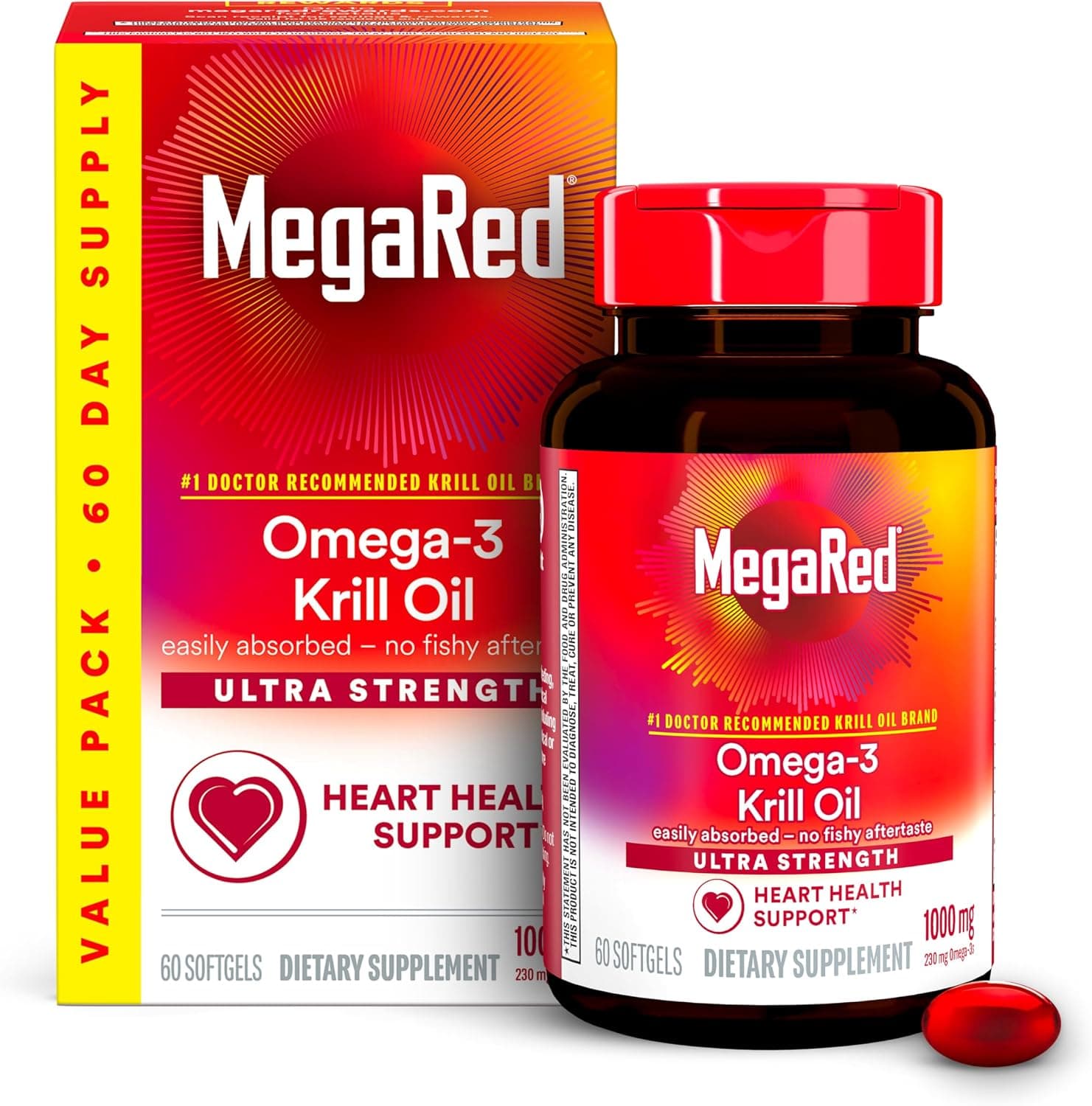 MegaRed Antarctic Krill Oil 1000mg