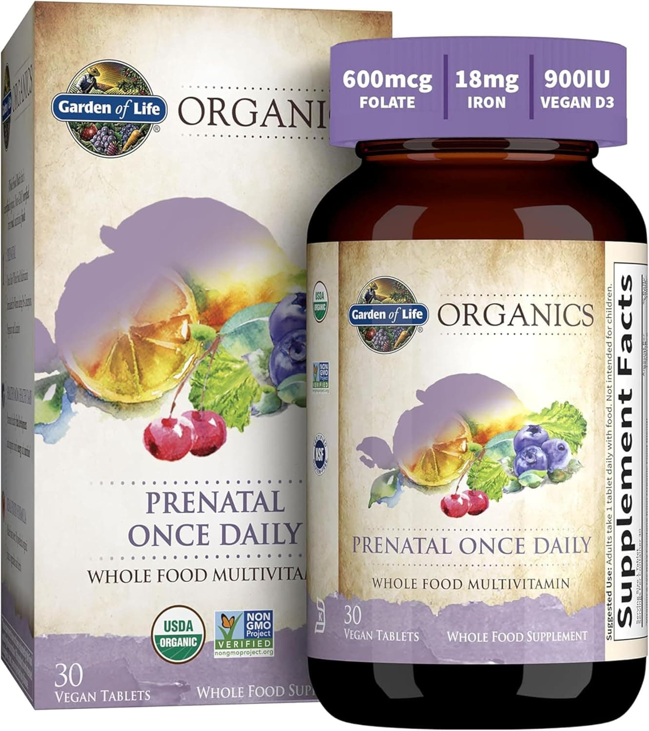 Garden of Life Organics Prenatal Once Daily with Folate